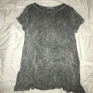 Grey tie-dye T-shirt dress